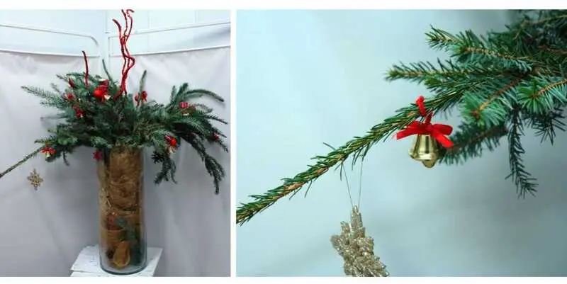 Новогодняя Композиция в Вазе